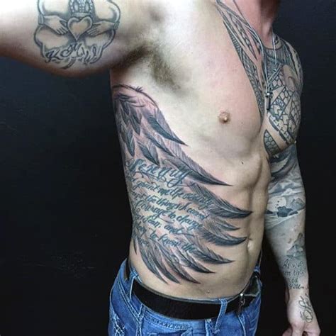 Rib tattoos have become popular in the last few years, but many still avoid getting them because of their reputation for being painful. Top 100 Best Wing Tattoos For Men - Designs That Elevate