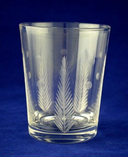 Stuart Crystal “woodchester Spot Whiskey Glass Tumbler 10cms 4″ Tall Ebay