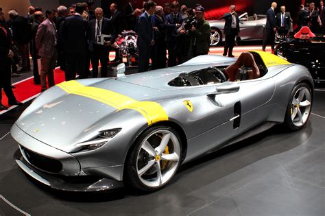 The engine is up front and aspiration is all natural. File:Ferrari Monza SP1, Paris Motor Show 2018, IMG 0362.jpg - Wikimedia Commons