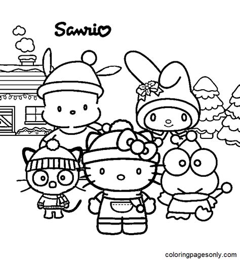 Sanrio Characters Coloring Pages Printable For Free Download