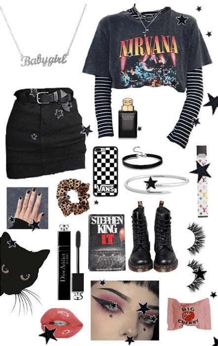 Egirl 🖤🖤 Outfit Shoplook Punk Girl Outfits Egirl
