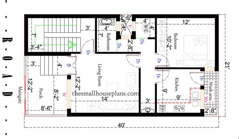 Floor Plan 800 Sq Ft House Plans With Vastu West Facing House Design
