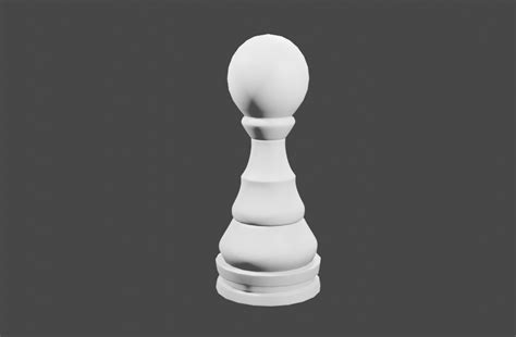 Beginning A Personal Project Of Making A Chess Set Pawn Rblender