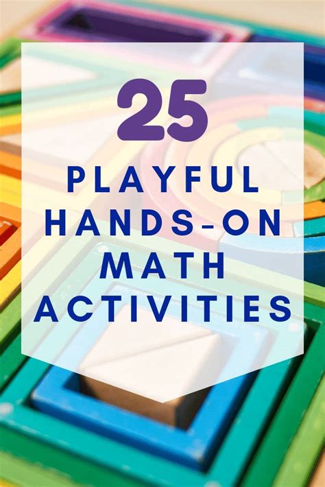 25 Playful Math Activities For After School Math Activities Kids