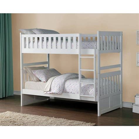 Galen Twin Over Twin Bunk Bed Homelegance Furniture Cart