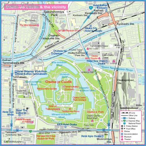 Located 400 km to the southwest of tokyo,osaka is a major city of japan. Osaka Map - TravelsFinders.Com