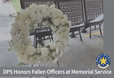 Dps Honors Fallen Officers At Memorial Service Department Of Public