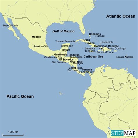 Lista 97 Foto America Central Y Las Antillas Mapa El último