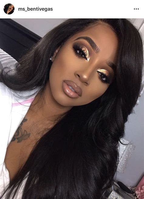 Gold Prom Makeup Looks Black Girl
