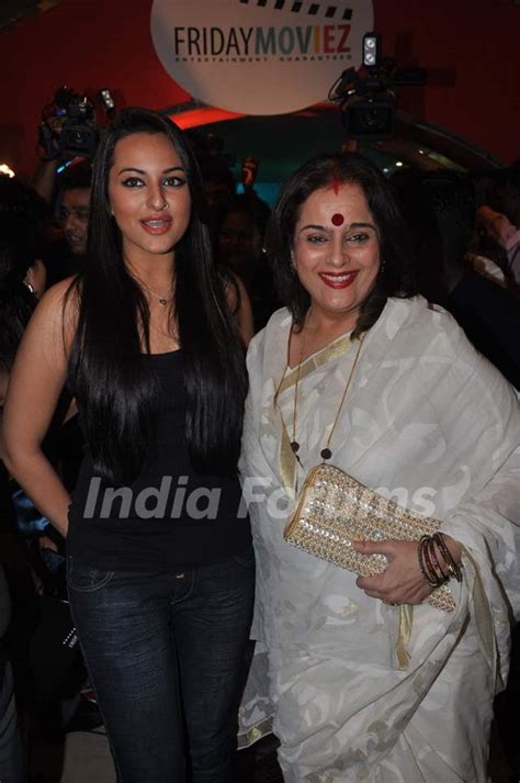 Sonakshi Sinha With Mother Poonam At Fridaymoviezcom Website Launch At Jw Marriott Juhu In