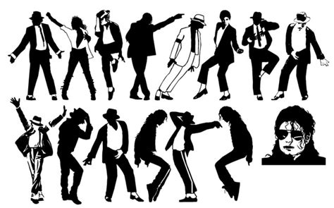 Michael Jackson Dancing Silhouette Pack Free Vector Site Download