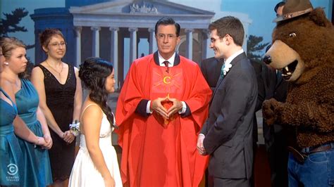 Stephen Colbert Marries Couple Forced To Postpone Wedding Due To Government Shutdown Video