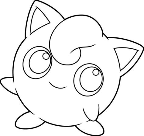 Jigglypuff Coloring Page Coloring Book Coloring Pages