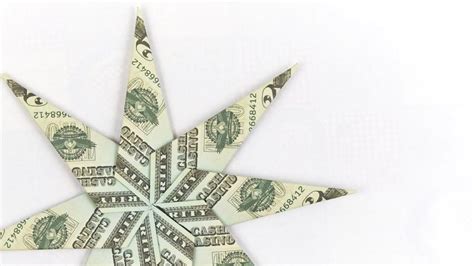 How To Make A Origami Christmas Star With Money Star Money Origami