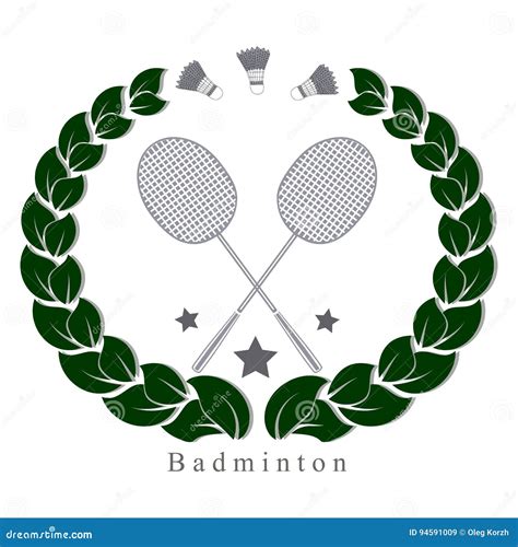The Theme Badminton Stock Vector Illustration Of Competitive 94591009