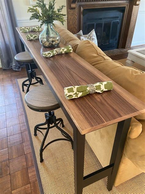 Perfect for entertaining, extra sitting or just to make a space useful. Pub Table / Sofa Table / Bar Table | Etsy in 2020 | Bar ...