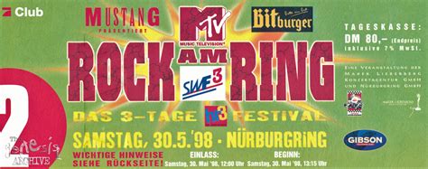 Ticket Genesis Rock Am Ring Festival Nurburgring 30th May The