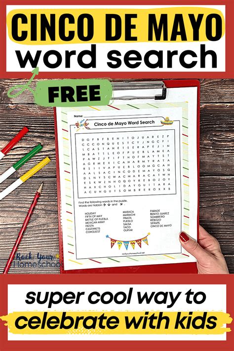 Cinco De Mayo Word Search Free Printable Activity For Kids