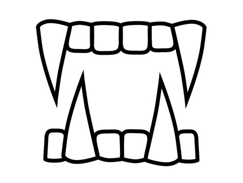 Vampire Teeth Drawing Free Download On Clipartmag