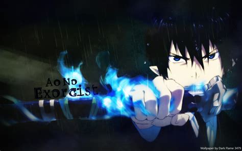 1024x768 Resolution Black Haired Male Anime Character Blue Exorcist