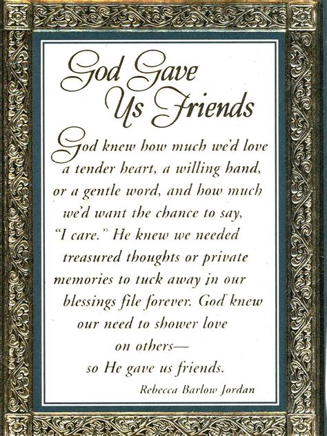 God Gave Us Friends I Am Grateful To Yougod For Putting All Of My Fr