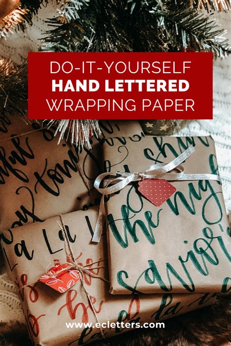 Make Your Own Diy Wrapping Paper — Ecletters Maryland Calligrapher