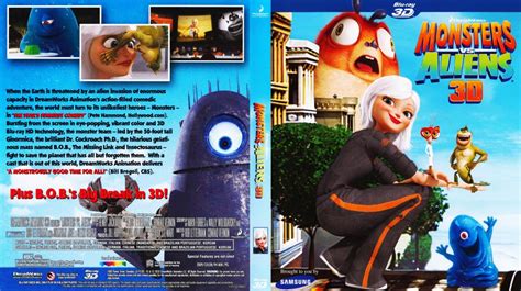 Monsters Vs Aliens 3d Movie Blu Ray Scanned Covers Monsters Vs