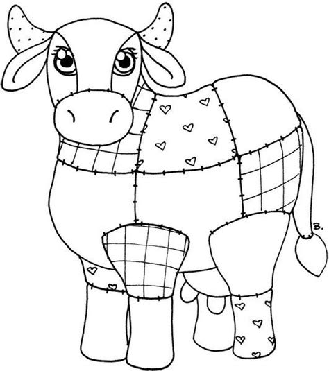 Download Quilted Cow | Applique patterns, Applique quilts, Cow applique