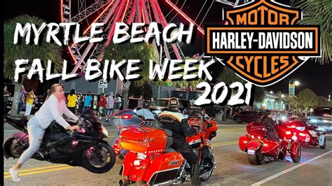 Myrtle Beach Fall Bike Week 2021 Ocean Blvd Youtube