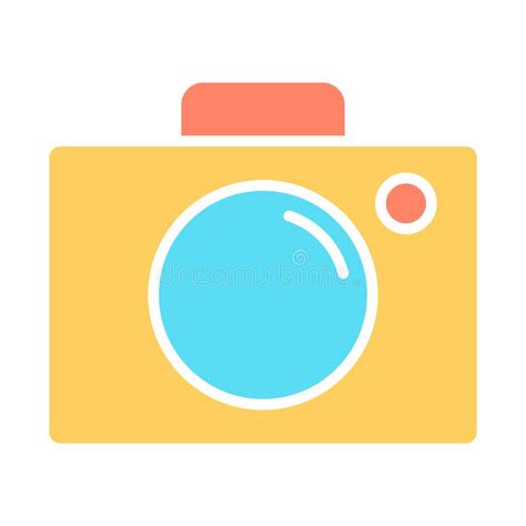 Camera Icon Vector Simple Minimal 96x96 Pictogram Stock Vector