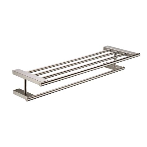 It has been lightly sanded down, then stained and sealed with a beautiful driftwood gray finish.this piece does not include the accessory items as shown. ALFI brand AB9564-BN Brushed Nickel 26 inch Towel Bar ...