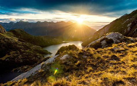 Fiordland Mountain Sunrise Wallpapers Hd Wallpapers Id 14572