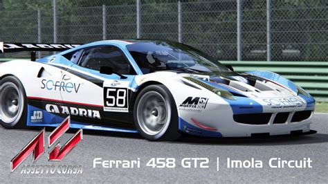 Assetto Corsa Gameplay3画面 Ferrari 458 GT2 Imola Circuit YouTube