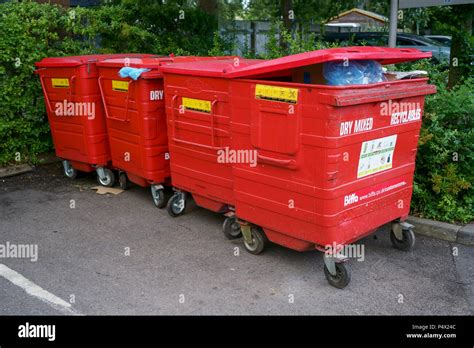 Red Biffa Bins Hi Res Stock Photography And Images Alamy