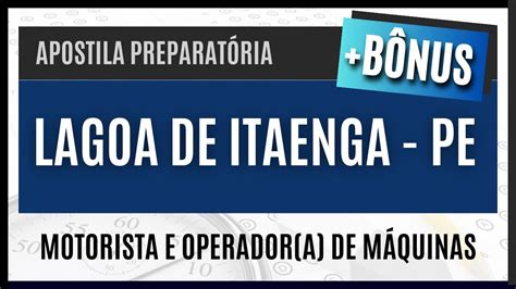 Edital Concurso Lagoa De Itaenga 2023