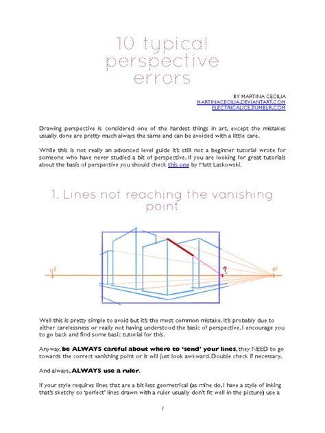 10 Typical Perspective Errors Pdf Tutorial By Martinacecilia D6wdf1y Pdf