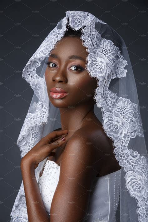 Beautiful Black Skin Bride ~ Beauty And Fashion Photos ~ Creative Market