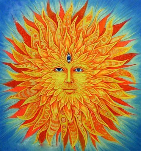 Psychedelic Sun Visionary Art Sun Art Psychedelic Art