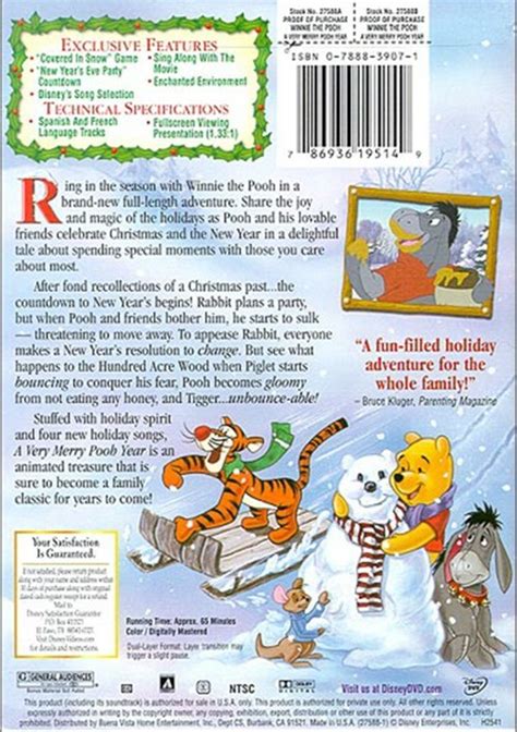 Winnie The Pooh A Very Merry Pooh Year Dvd 2002 Dvd Empire
