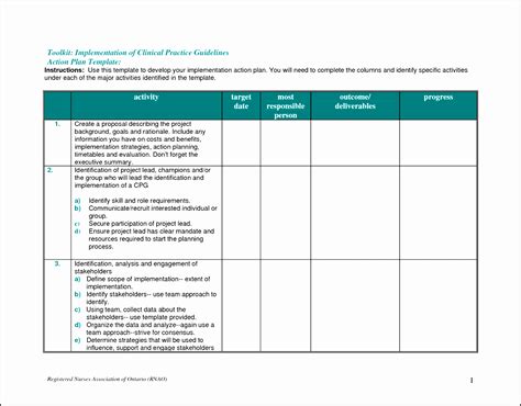 Action Plan Matrix