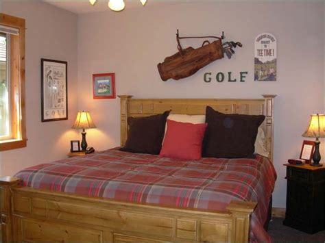 Golf Room Lodge Homes Mens Bedroom
