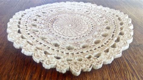 Cream Ceramic Lace Doily Candle Holder Lace Pottery By Silvermirth 50