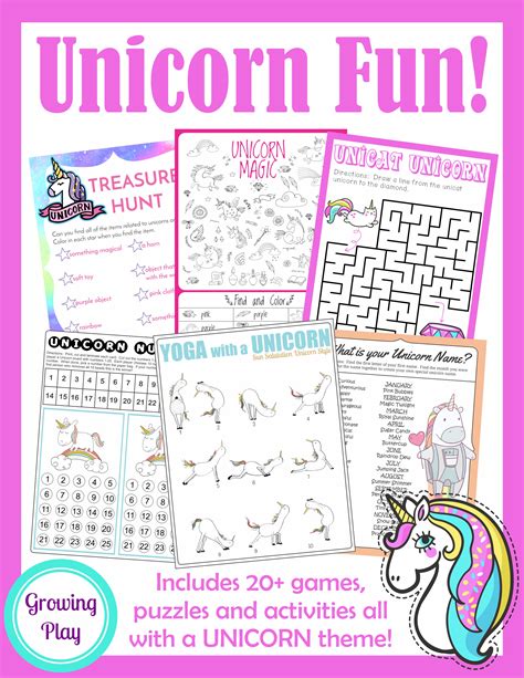 First published on monday 1 august 2016 last modified on wednesday 5 may 2021. Unicorn Treasure Hunt Game FREE Printable - Growing Play