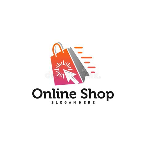 Online Shop Logo Designs Concept Vector Shop Logo Design Template