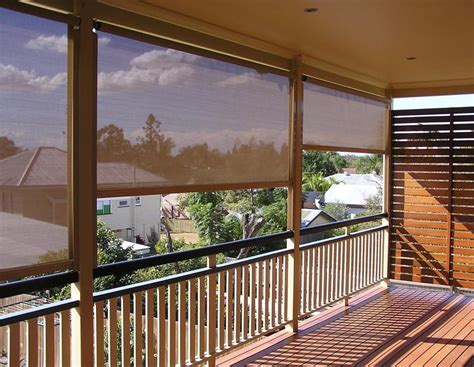 Privacy Is A Great Concern For Outdoor Blinds Balcony