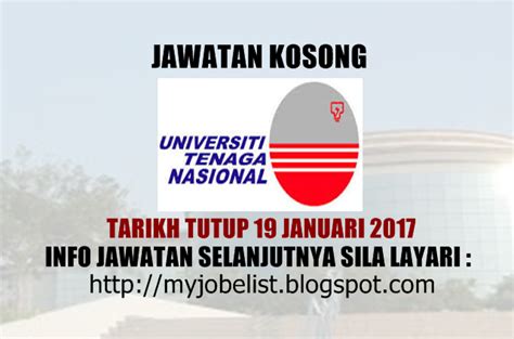 Universiti tenaga nasional (uniten) is an institution of higher learning which provides academic programmes in engineering, computer science, information technology, business management and related study areas. Jawatan Kosong di Universiti Tenaga Nasional (UNITEN) Pada ...