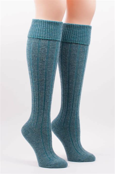 British Wool Ribbed Knee High Socks Knee High Socks Socks Socks And Hosiery