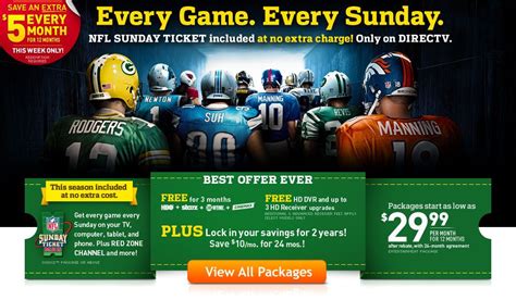 2011 nfl sunday ticket direct tv poster. Are you ready for some football??? | Directv, Tv deals ...