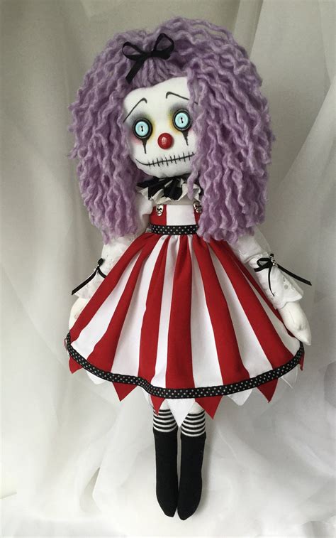 Clown Girl Haunted Doll Goth And Horror Dolls Art And Collectibles