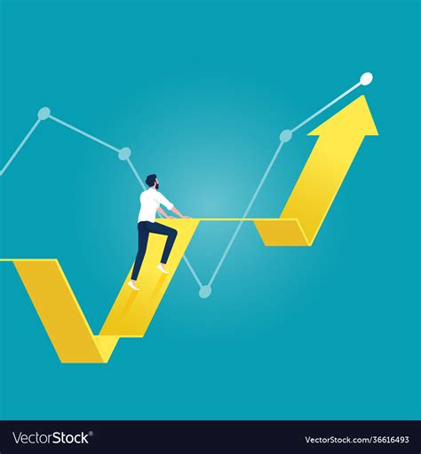 Stock Market Growth Concept Royalty Free Vector Image